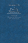 Research in Family Planning - eBook