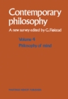Philosophy of Mind/Philosophie de l'esprit - eBook
