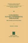Concerning Natural Experimental Philosophie : Meric Casaubon and the Royal Society - Book