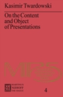 On the Content and Object of Presentations : A Psychological Investigation - eBook