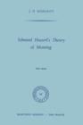 Edmund Husserl's Theory of Meaning - Book
