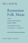 Rumanian Folk Music : Carols and Christmas Songs (Colinde) - Book
