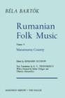 Rumanian Folk Music : Maramure? County - Book
