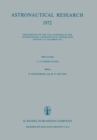 Astronautical Research 1972 : Proceedings of the 23rd Congress of the International Astronautical Federation Vienna, 8-15 October 1972 - eBook