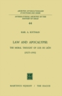 Law and Apocalypse: The Moral Thought of Luis De Leon (1527?-1591) - eBook