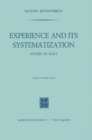 Experience and its Systematization : Studies in Kant - eBook