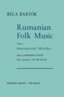 Rumanian Folk Music : Instrumental Melodies - Book