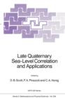 Late Quaternary Sea-Level Correlation and Applications : Walter S. Newman Memorial Volume - Book