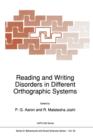 Reading and Writing Disorders in Different Orthographic Systems - Book