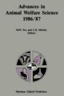Advances in Animal Welfare Science 1986/87 - Book
