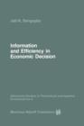 Information and Efficiency in Economic Decision - Book