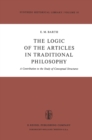 The Logic of the Articles in Traditional Philosophy : A Contribution to the Study of Conceptual Structures - eBook