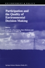 Participation and the Quality of Environmental Decision Making - eBook