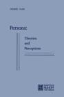 Persons: Theories and Perceptions - Book