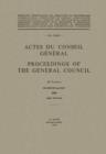 Actes du Conseil General / Proceedings of the General Council - Book