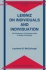 Leibniz on Individuals and Individuation : The Persistence of Premodern Ideas in Modern Philosophy - eBook