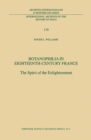 Botanophilia in Eighteenth-Century France : The Spirit of the Enlightenment - eBook