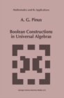 Boolean Constructions in Universal Algebras - eBook