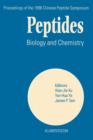 Peptides : Biology and Chemistry - Book