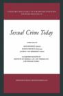 Sexual Crime Today - eBook