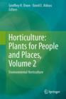 Horticulture: Plants for People and Places, Volume 2 : Environmental Horticulture - Book