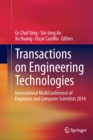 Transactions on Engineering Technologies : International MultiConference of Engineers and Computer Scientists 2014 - Book