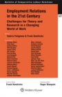 Employment Relations in the 21st Century : Challenges for Theory and Research in a Changing World of Work - eBook