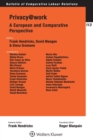 Privacy@work : A European and Comparative Perspective - Book