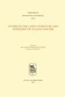 Studies in the Latin Literature and Epigraphy of Italian Fascism - eBook