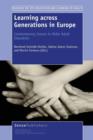 Learning across Generations in Europe: Contemporary Issues in Older Adult Education - Book