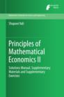 Principles of Mathematical Economics II : Solutions Manual, Supplementary Materials and Supplementary Exercises - eBook