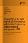Proceedings of the 22nd International Conference on Industrial Engineering and Engineering Management 2015 : Core Theory and Applications of Industrial Engineering (Volume 1) - eBook