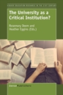 The University as a Critical Institution? - Book