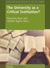 The University as a Critical Institution? - eBook