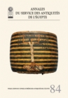 Annales du Service des Antiquites de l’Egypte : Vol. 84 - Book