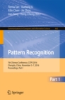 Pattern Recognition : 7th Chinese Conference, CCPR 2016, Chengdu, China, November 5-7, 2016, Proceedings, Part I - eBook