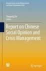 Report on Chinese Social Opinion and Crisis Management - Book