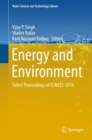 Energy and Environment : Select Proceedings of ICWEES-2016 - Book