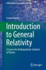 Introduction to General Relativity : A Course for Undergraduate Students of Physics - Book