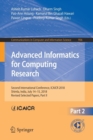 Advanced Informatics for Computing Research : Second International Conference, ICAICR 2018, Shimla, India, July 14-15, 2018, Revised Selected Papers, Part II - Book