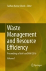 Waste Management and Resource Efficiency : Proceedings of 6th IconSWM 2016 - Book