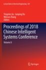 Proceedings of 2018 Chinese Intelligent Systems Conference : Volume II - Book