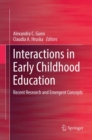Interactions in Early Childhood Education : Recent Research and Emergent Concepts - Book