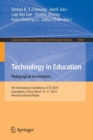 Technology in Education: Pedagogical Innovations : 4th International Conference, ICTE 2019, Guangzhou, China, March 15-17, 2019, Revised Selected Papers - Book