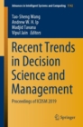 Recent Trends in Decision Science and Management : Proceedings of ICDSM 2019 - Book