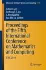 Proceedings of the Fifth International Conference on Mathematics and Computing : ICMC 2019 - Book