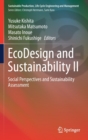 EcoDesign and Sustainability II : Social Perspectives and Sustainability Assessment - Book