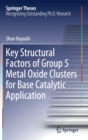 Key Structural Factors of Group 5 Metal Oxide Clusters for Base Catalytic Application - Book