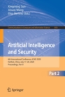 Artificial Intelligence and Security : 6th International Conference, ICAIS 2020, Hohhot, China, July 17-20, 2020, Proceedings, Part II - Book