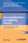 Advanced Informatics for Computing Research : 4th International Conference, ICAICR 2020, Gurugram, India, December 26-27, 2020, Revised Selected Papers, Part I - Book